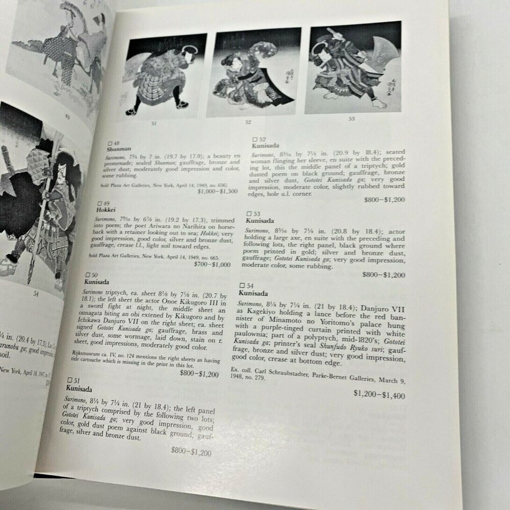 Sotheby’s Fine Japanese Prints Works of Art 1988 Auction Catalogs Set of Two Vin - Picture 11 of 12